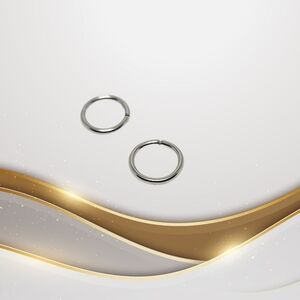 Annealed Surgical Steel Hoops 16G/1.2mm Nose Septum Body Jewelry 5/16" Pair